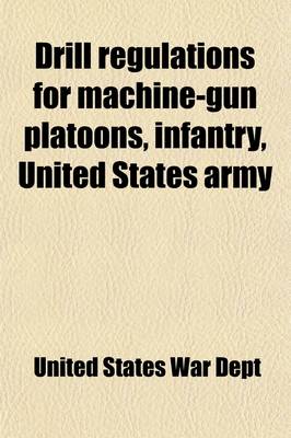 Book cover for Drill Regulations for Machine-Gun Platoons, Infantry; United States Army, 1909