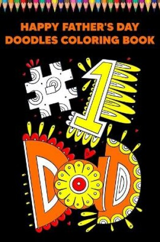 Cover of Happy Father's Day Doodles Coloring Book