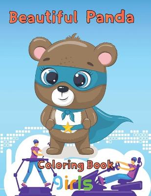 Book cover for Beautiful Panda Coloring Book girls