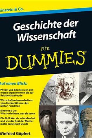 Cover of Geschichte der Wissenschaft fur Dummies