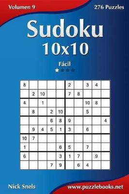 Cover of Sudoku 10x10 - Fácil - Volumen 9 - 276 Puzzles