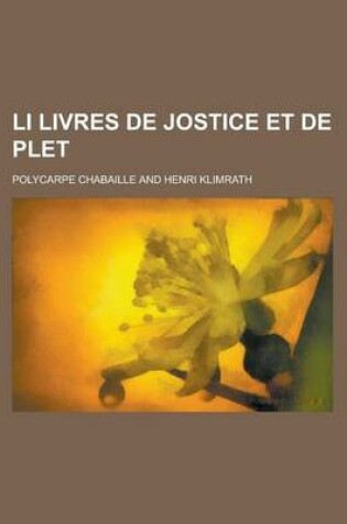 Cover of Li Livres de Jostice Et de Plet