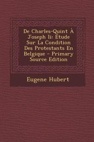 Cover of de Charles-Quint a Joseph II