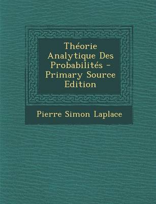 Book cover for Theorie Analytique Des Probabilites