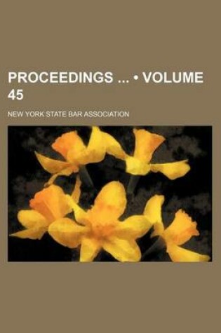 Cover of Proceedings (Volume 45)