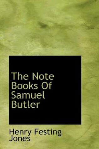 Cover of The Note Books of Samuel Butler