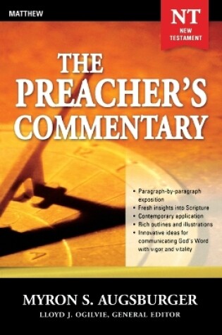 Cover of The Preacher's Commentary - Vol. 24: Matthew