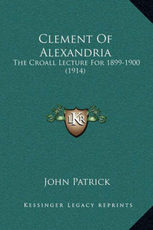 Cover of Clement of Alexandria