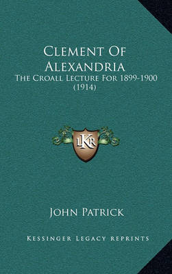 Book cover for Clement of Alexandria