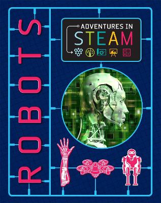 Book cover for Adventures in STEAM: Robots