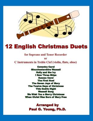 Book cover for 12 English Christmas Duets