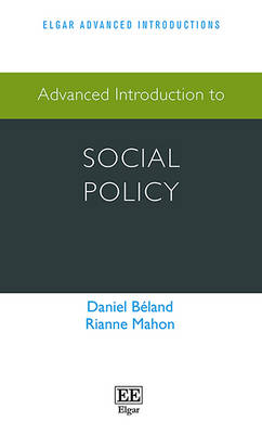 Cover of Advanced Introduction to Social Policy