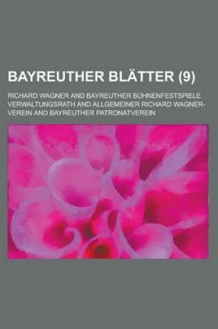Cover of Bayreuther Blatter (9 )