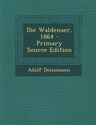 Book cover for Die Waldenser, 1864 - Primary Source Edition