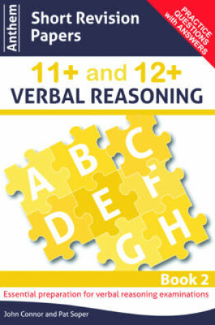 Cover of Anthem Short Revision Papers 11+ and 12+ Verbal Reasoning