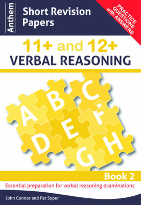 Book cover for Anthem Short Revision Papers 11+ and 12+ Verbal Reasoning