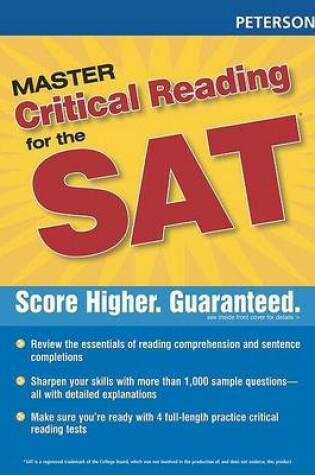Cover of New Sat Critical Reading Wrkbo