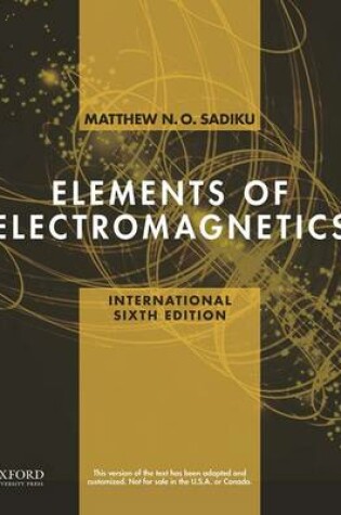 Cover of Elements of Electromagnetics