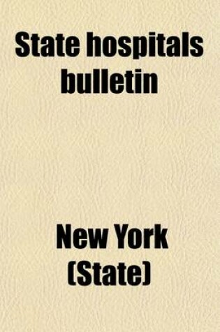 Cover of State Hospitals Bulletin Volume 2