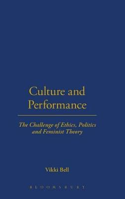 Book cover for Culture and Performance