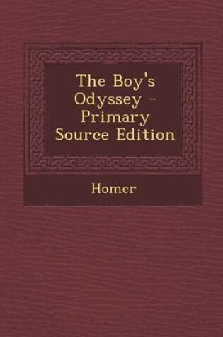 Cover of The Boy's Odyssey