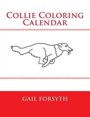 Book cover for Collie Coloring Calendar