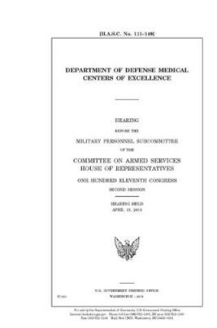 Cover of Department of Defense medical centers of excellence