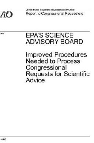 Cover of EPA's Science Advisory Board