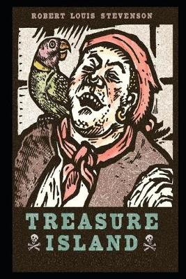 Book cover for Treasure Island By Robert Louis Stevenson Annotated Literary Novel