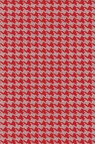 Cover of 2020 Weekly Planner Red White Houndstooth Design Pattern 134 Pages