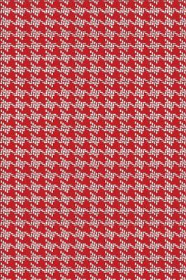 Cover of 2020 Weekly Planner Red White Houndstooth Design Pattern 134 Pages