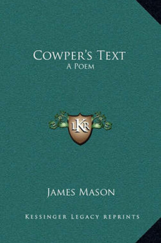 Cover of Cowper's Text