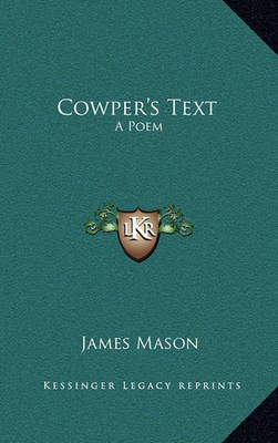 Book cover for Cowper's Text