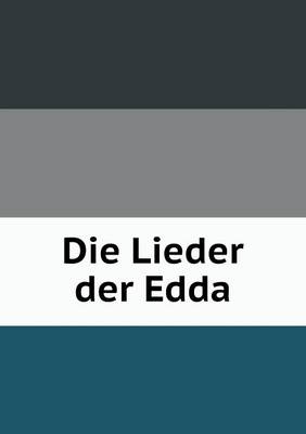 Book cover for Die Lieder der Edda