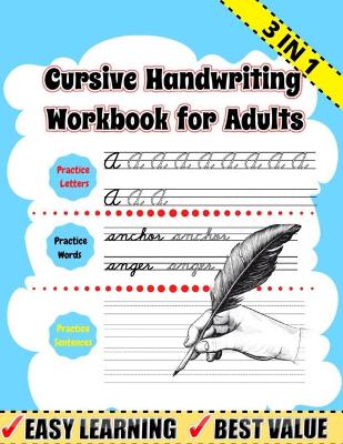 Cover of Cursive Handwriting Workbook for Adults