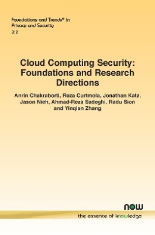 Cover of Cloud Computing Security