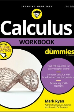 Cover of Calculus Workbook For Dummies with Online Practice