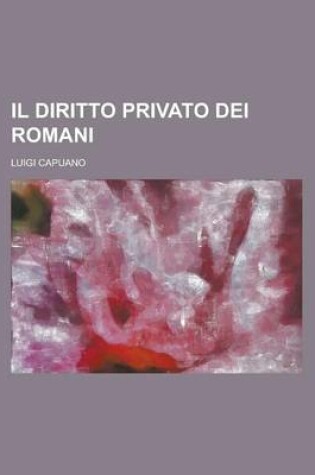 Cover of Il Diritto Privato Dei Romani