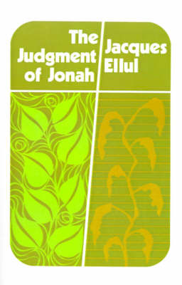 Book cover for The Judgment of Jonah Jacques Ellul