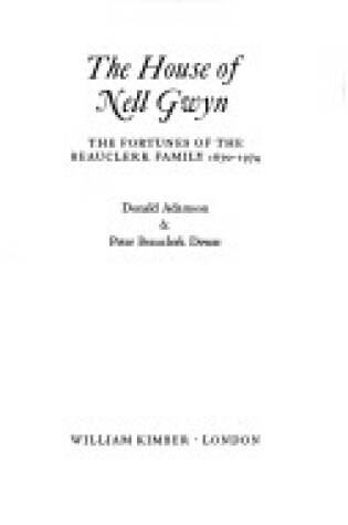 Cover of House of Nell Gwynn