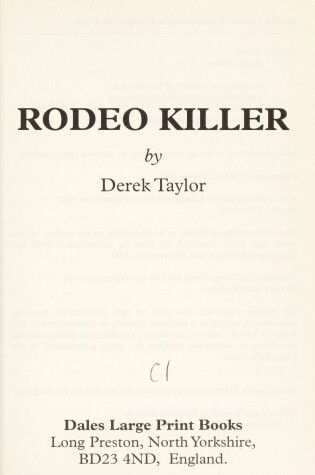 Cover of Rodeo Killer