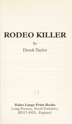 Book cover for Rodeo Killer