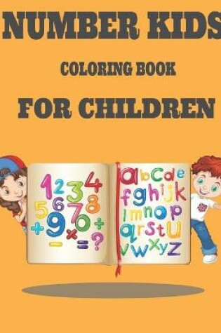 Cover of Number Kids Coloring Book for Children