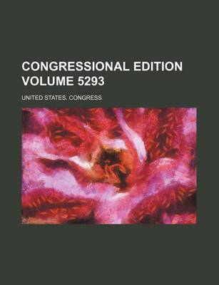 Book cover for Congressional Edition Volume 5293