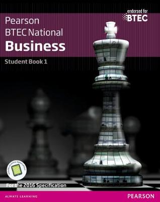 Cover of BTEC Nationals Business Student Book 1 + Activebook