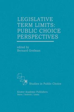 Cover of Legislative Term Limits