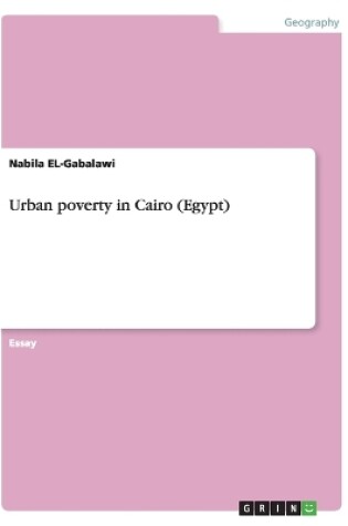 Cover of Urban poverty in Cairo (Egypt)