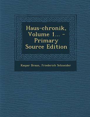 Book cover for Haus-Chronik, Volume 1...