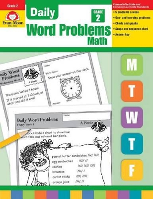 Book cover for Daily Word Problems, Grade 2