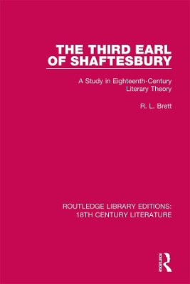 Book cover for The Third Earl of Shaftesbury